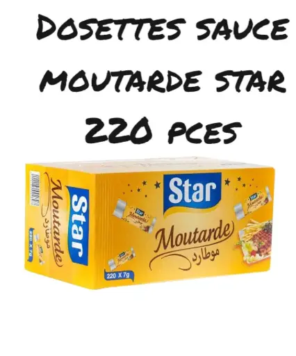 [SAU018] DOSETTE SAUCE MOUTARDE STAR 220 PIECES MADEC